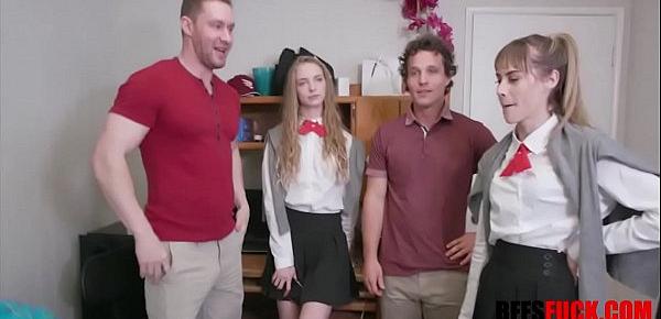  College Teen Hotties Fuck In The Dorm Room Skipping Lecture